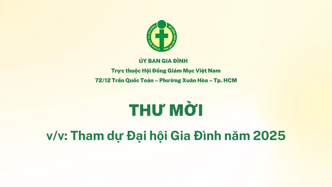 Ủy ban Gia đình: Thư mời tham dự Hội nghị thường niên năm 2025

